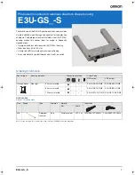 Preview for 1 page of Omron E3U-GS-S Datasheet