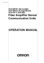 Omron E3X-CIF11 Operation Manual предпросмотр