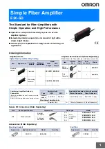 Omron E3X-CN11 Manual preview