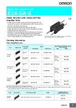 Предварительный просмотр 1 страницы Omron E3X-DA-S Manual