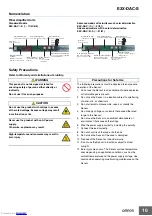 Preview for 10 page of Omron E3X-DAC-S Series Manual