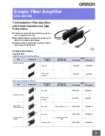 Предварительный просмотр 5 страницы Omron E3X-NA Series Brochure