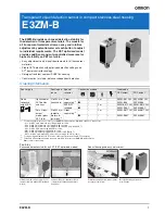 Omron E3ZM-B - Datasheet preview