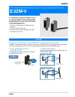 Omron E3ZM-V series Datasheet предпросмотр