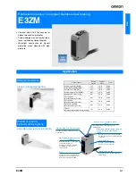 Предварительный просмотр 1 страницы Omron E3ZM - Datasheet