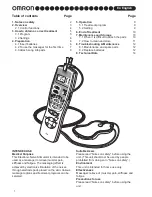 Предварительный просмотр 2 страницы Omron E4 HV-F128-E Instruction Manual