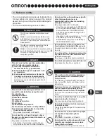 Предварительный просмотр 3 страницы Omron E4 HV-F128-E Instruction Manual