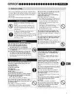 Preview for 3 page of Omron E4 HV-F128-E Instruction Manual