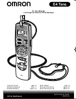 Omron E4 Tens Instruction Manual preview