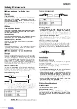 Preview for 6 page of Omron E4PA-LS200-M1-N Manual