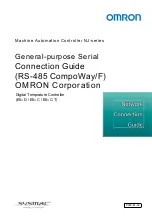 Omron E5 D Series Connection Manual preview