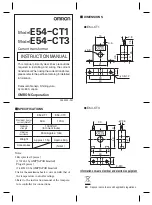 Предварительный просмотр 1 страницы Omron E54-CT1 Instruction Manual