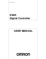 Preview for 1 page of Omron E5AK User Manual