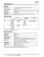 Preview for 2 page of Omron E5C2 Datasheet