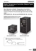 Preview for 1 page of Omron E5CD-B-800 Series Instruction Manual