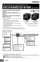 Предварительный просмотр 2 страницы Omron E5CD-B-800 Series Instruction Manual