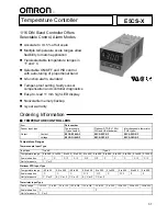 Preview for 1 page of Omron E5CS Manual