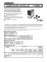 Preview for 1 page of Omron E5EX-H Manual