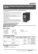 Preview for 1 page of Omron E5EZ-PRR Series Manual