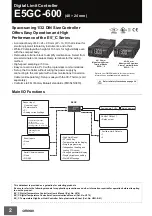 Preview for 2 page of Omron E5GC-600 Manual