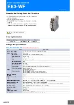 Предварительный просмотр 1 страницы Omron E63-WF Manual