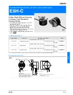 Preview for 1 page of Omron E6H-C Datasheet