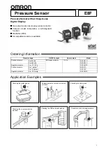 Preview for 1 page of Omron E8F Manual