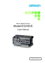 Preview for 1 page of Omron EQ100-E User Manual