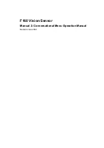 Preview for 2 page of Omron F160 Vision Sensor Operation Manual