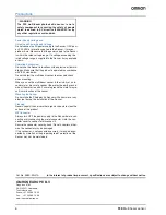 Предварительный просмотр 6 страницы Omron F3E Datasheet