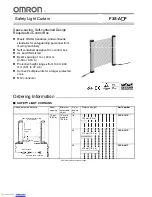 Preview for 1 page of Omron F3S-A082P Manual
