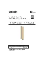 Omron F3SG-4RA****-25-02TS series Quick Installation Manual предпросмотр
