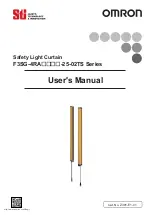 Preview for 1 page of Omron F3SG-R Series User Manual