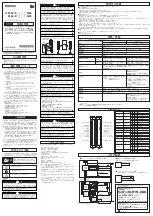 Preview for 1 page of Omron F3SJ-B**N25 Series Instruction Sheet