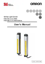 Preview for 1 page of Omron F3SJ-B0185P25 User Manual