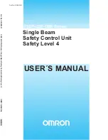 Preview for 1 page of Omron F3SP-U5P-TGR User Manual