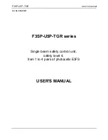 Preview for 2 page of Omron F3SP-U5P-TGR User Manual