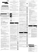 Omron F3SX-E-D1RR Instruction Sheet preview