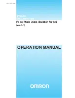 Предварительный просмотр 1 страницы Omron Face Plate Auto-Builder for NS 3.1 Operation Manual