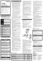 Preview for 2 page of Omron FH-L550 Instruction Sheet