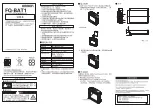 Preview for 4 page of Omron FQ-BAT1 Instruction Sheet