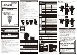 Omron FQ-CR Series Instruction Sheet предпросмотр