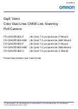 Preview for 1 page of Omron FS-C2KU7DGES-C Product Specifications And User'S Manual