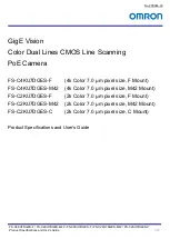 Omron FS-C2KU7DGES-C Product Specifications And User'S Manual preview