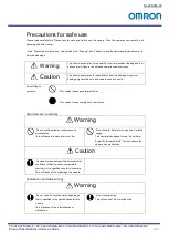 Preview for 4 page of Omron FS-C2KU7DGES-C Product Specifications And User'S Manual