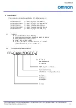 Preview for 9 page of Omron FS-C2KU7DGES-C Product Specifications And User'S Manual