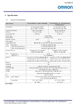 Preview for 10 page of Omron FS-C2KU7DGES-C Product Specifications And User'S Manual