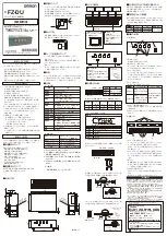 Omron FZ-DU Instruction Sheet предпросмотр