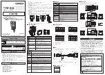 Omron FZ-SQ010F Instruction Sheet preview