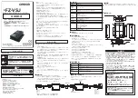 Omron FZ-VSJ Instruction Sheet preview